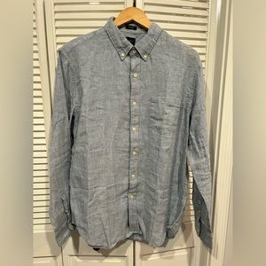 J. Crew Light Gray Casual Button-Down Shirt